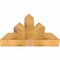 Ekena Millwork Richland Rough Sawn Timber Gable Bracket, Western Red Cedar, 36"W x 24"H x 6"D x 6"F, 16/12 Pitch GBW036X24X0606RIC00RWR - alternate 2